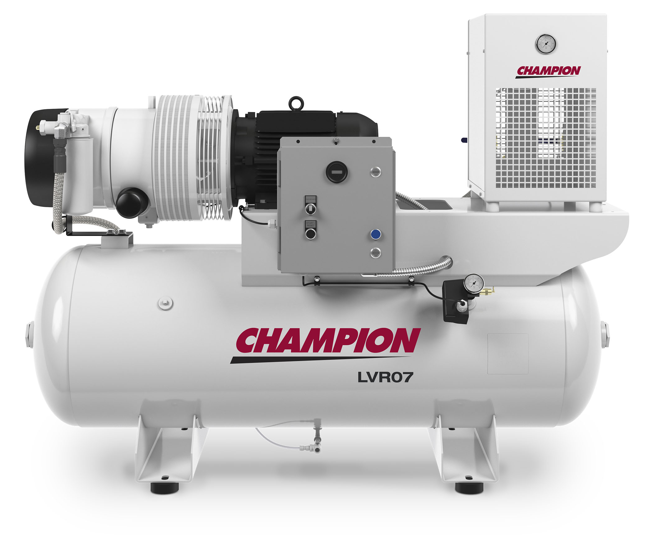Rotary Air Compressor LV Series CH_LVR07_hypac_Front-2_v2